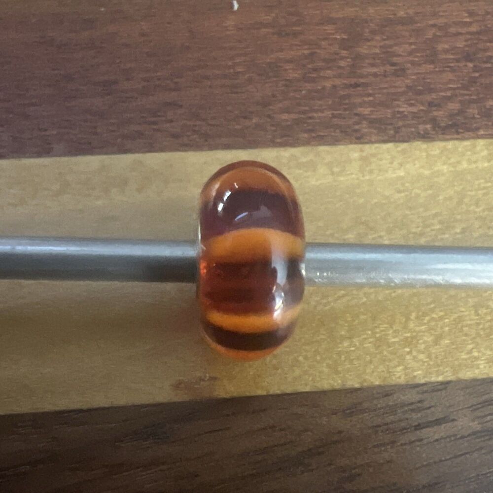 Trollbeads - Orange Stripe